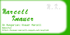 marcell knauer business card